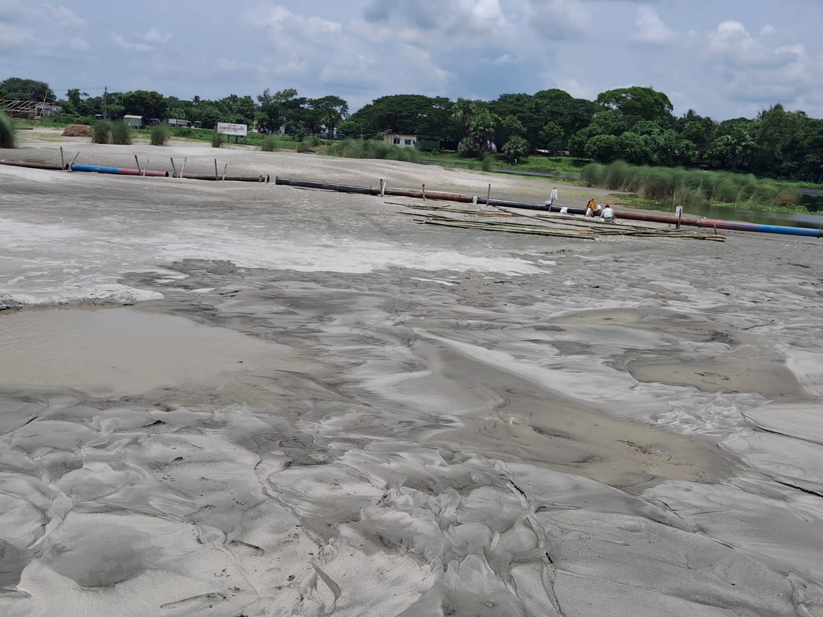 Sand Filling Progress