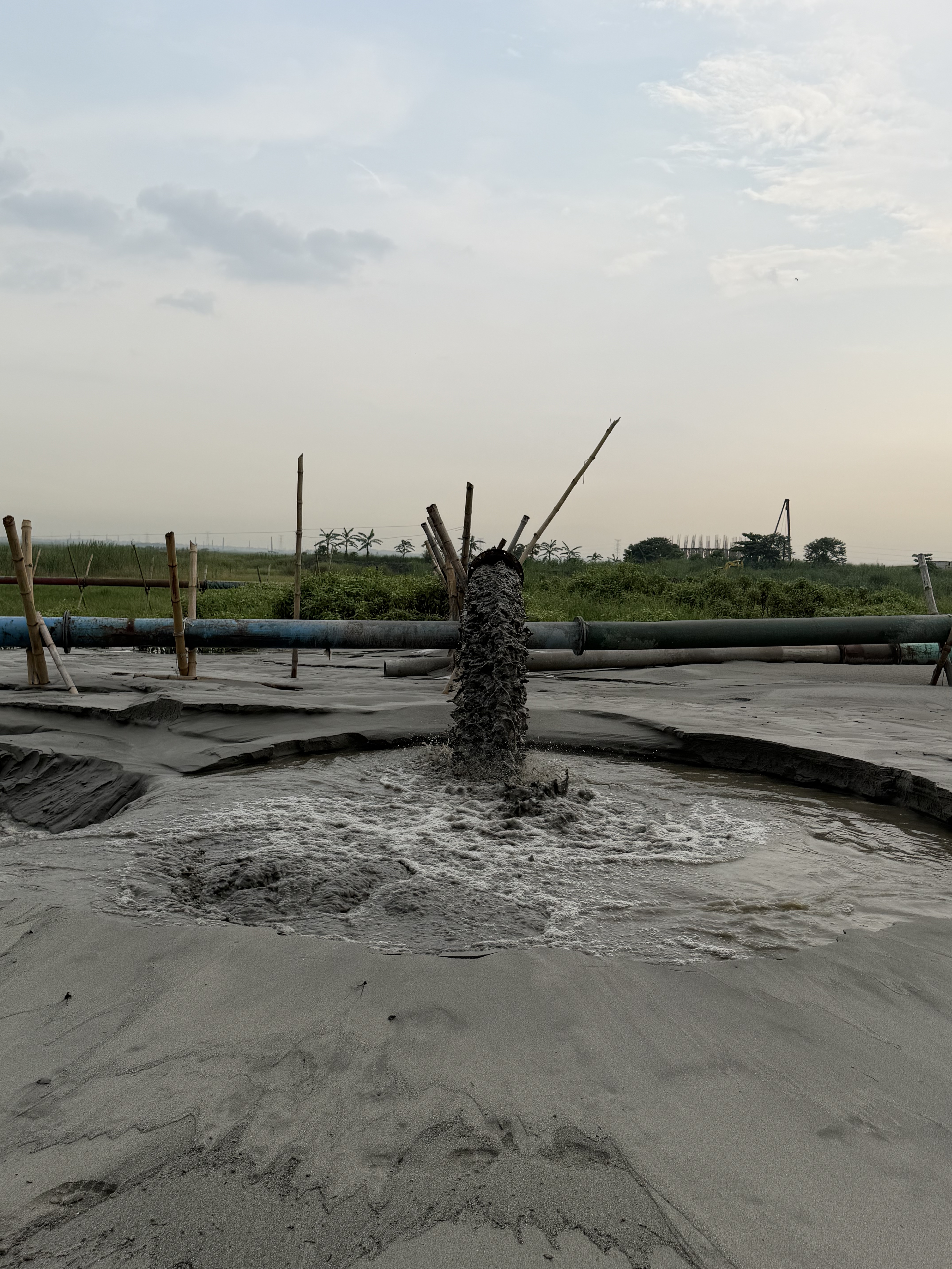 Sand Filling Progress