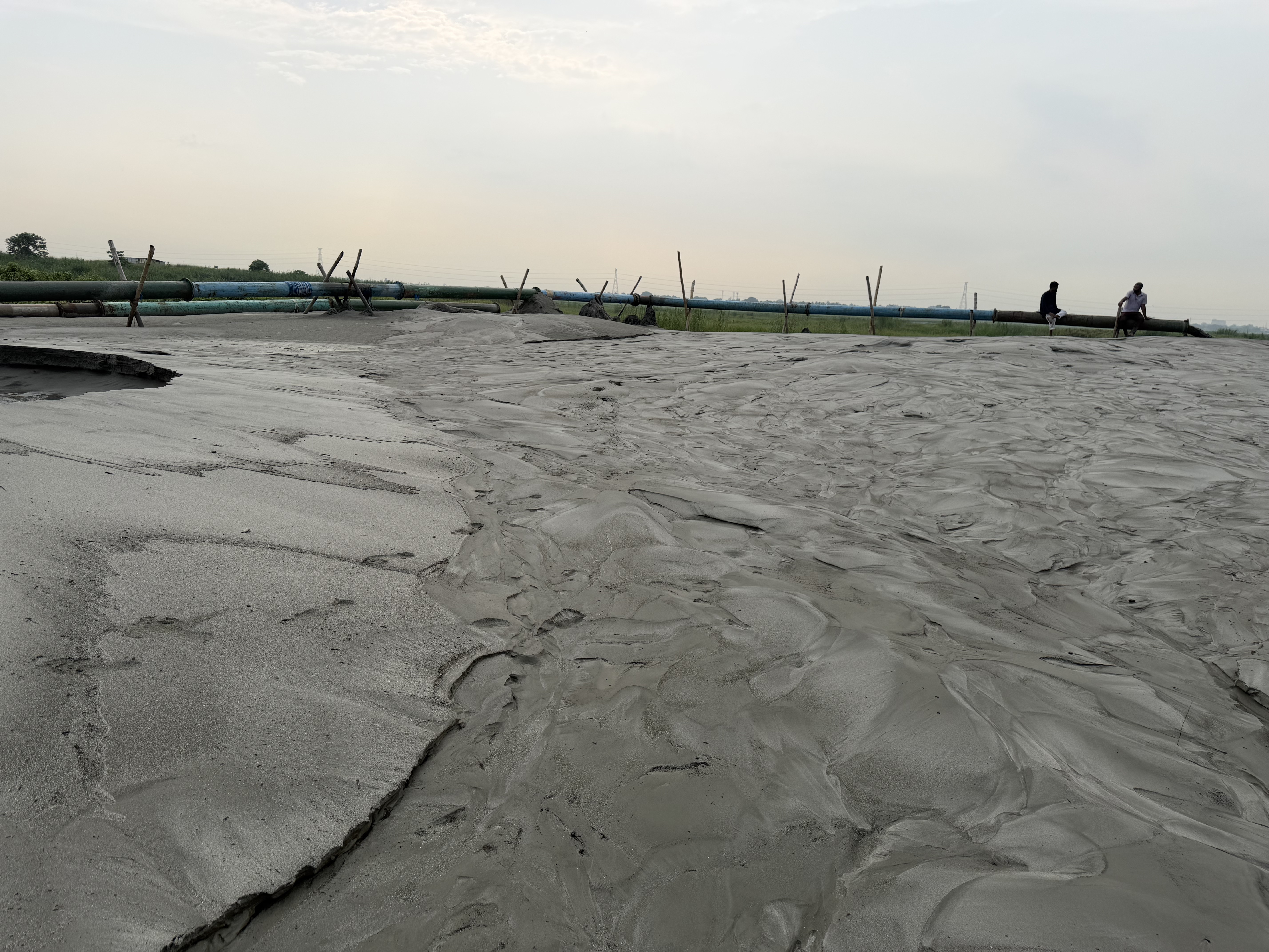 Sand Filling Progress