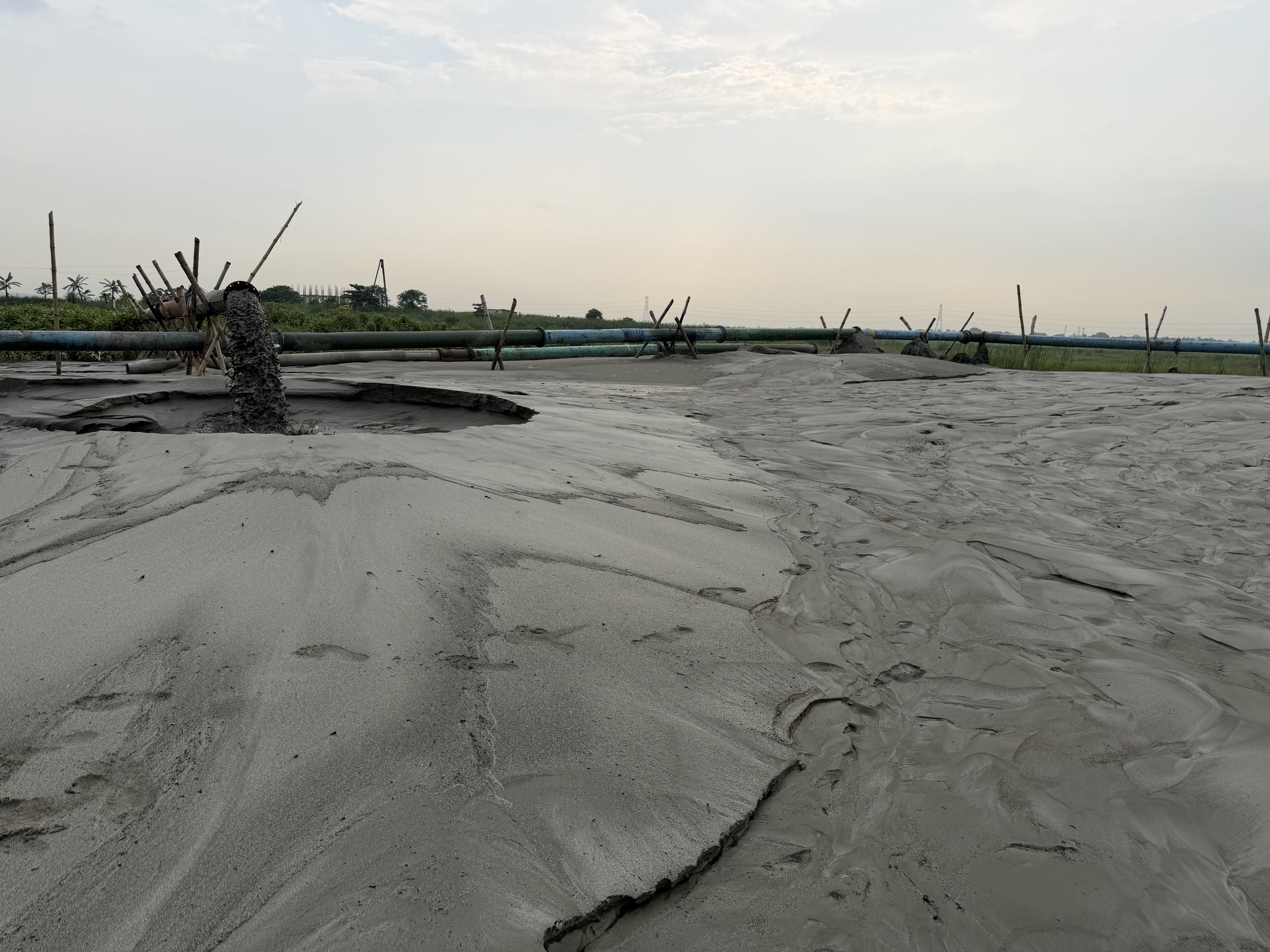 Sand Filling Progress