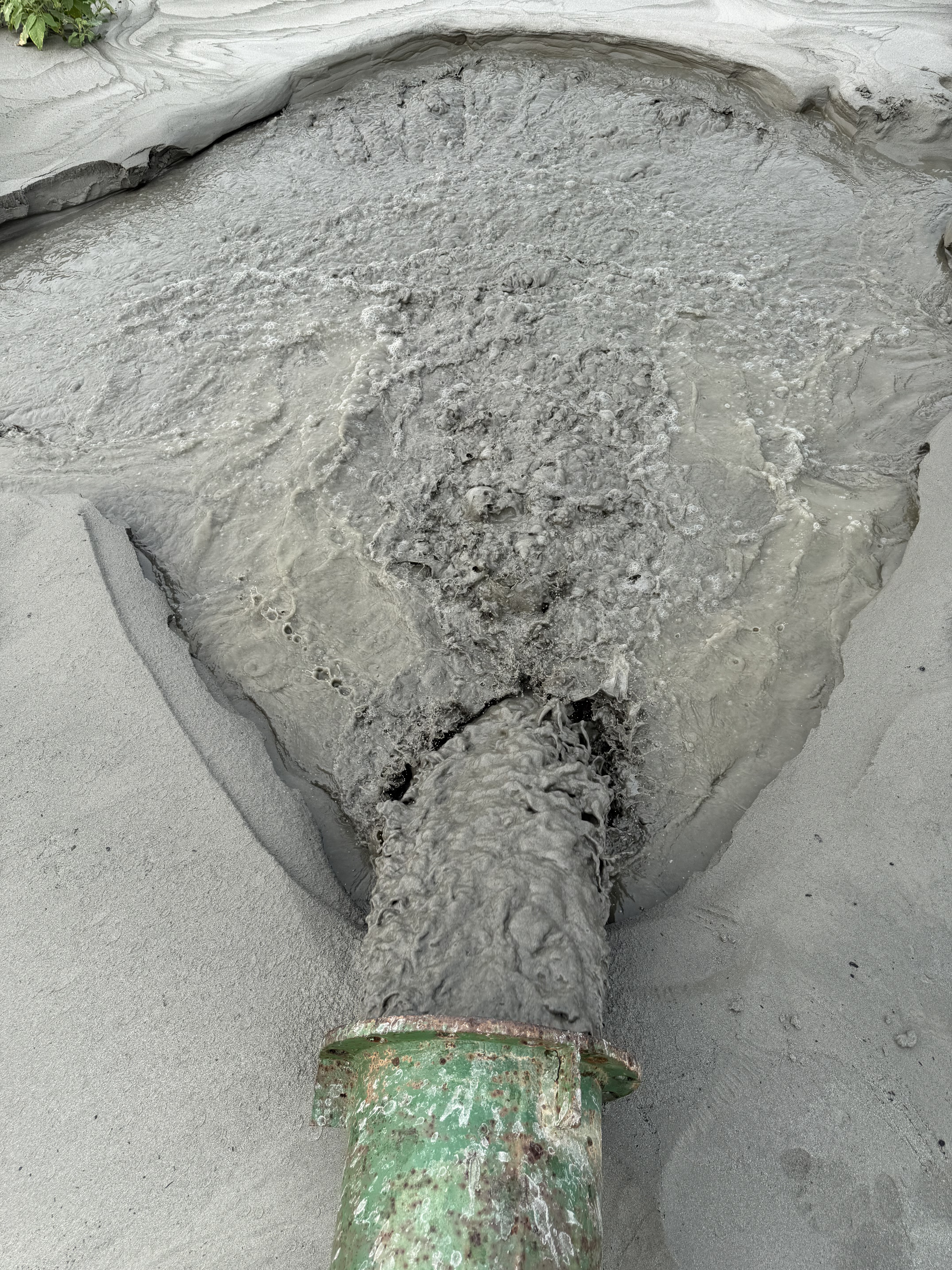 Sand Filling Progress
